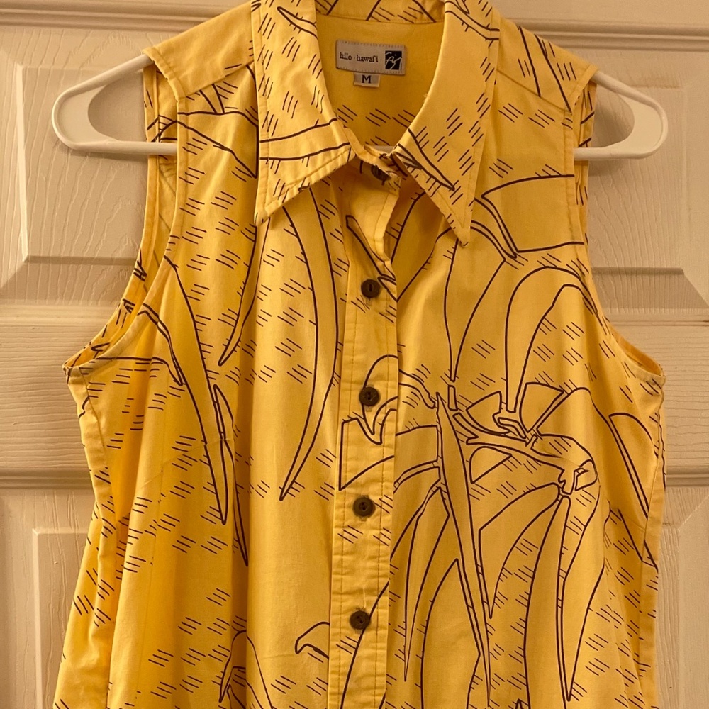 GUC Sig Zane Dress, Yellow & Brown, Medium
